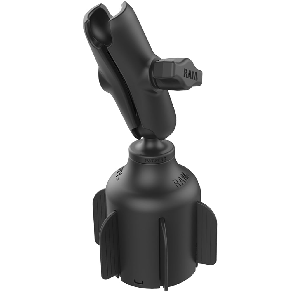RAM Mount Stubby Cup Holder Mount wDouble Socket Arm RAPB2994201U