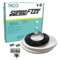 TACO SuproFlex Rub Rail Kit  White wFlex Chrome Insert  2H x 3132W x 80L V119990WCM802
