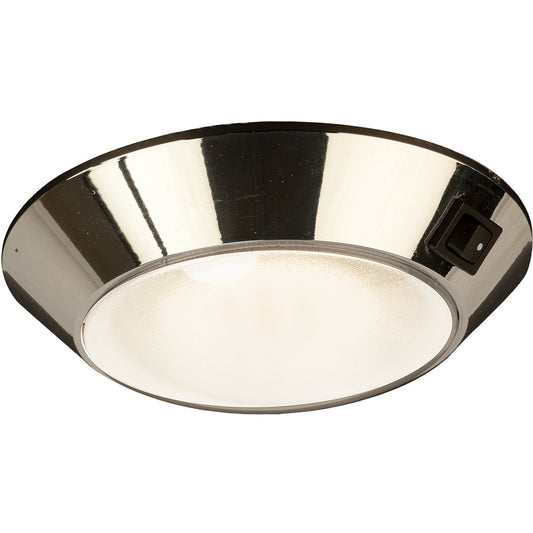 SeaDog Chrome Plastic LED Dome Light 4 DayNight  ClearRed Bulb 4017551