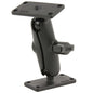 RAM Mount Double Ball Mount wTwo 15 x 3 Plates RAMB102U153