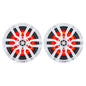 DS18 HYDRO 65 2Way Marine Speakers wRGB LED Lights 300W  White NXL6