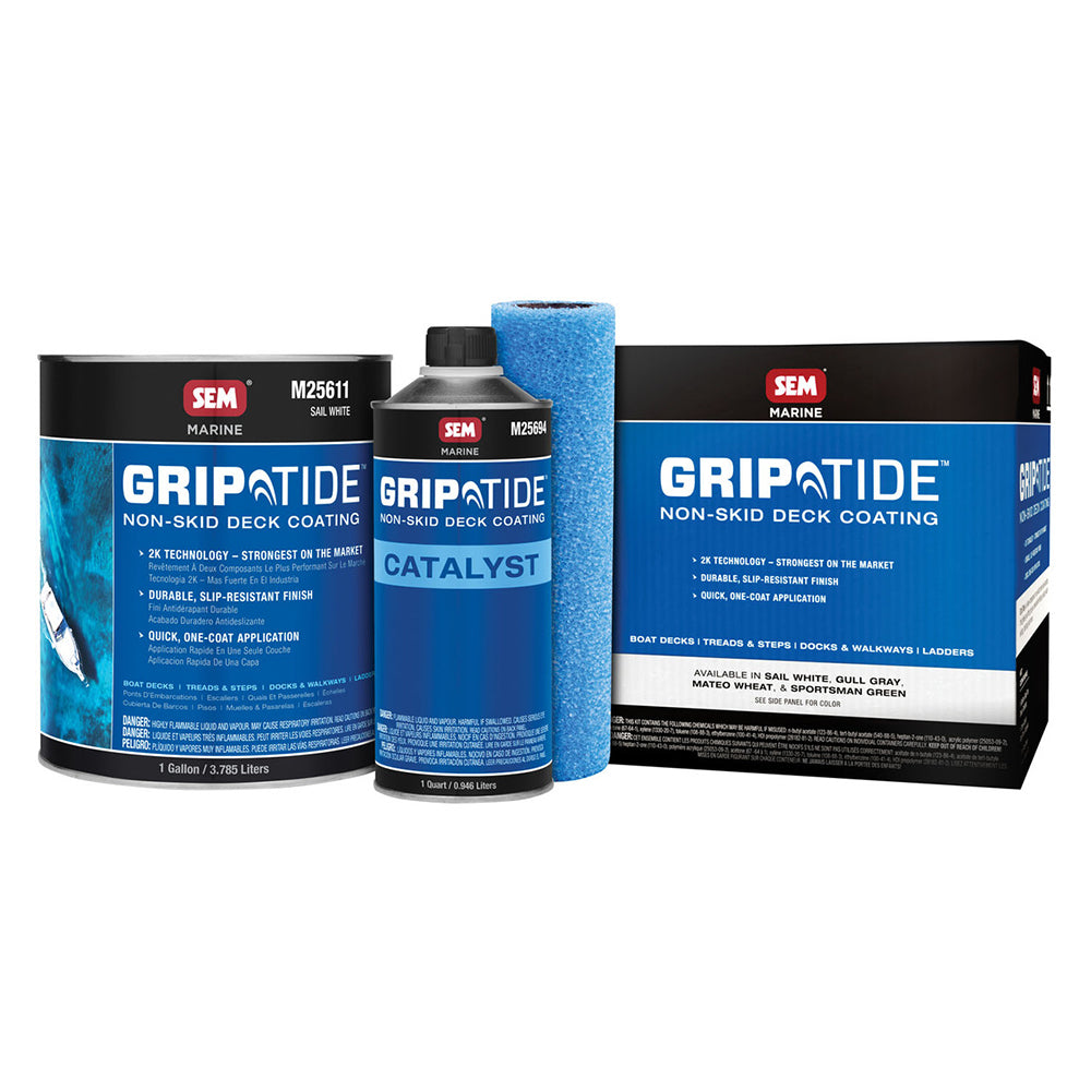 SEM GripTide NonSkid Deck Coating Kit  Sail White M25610