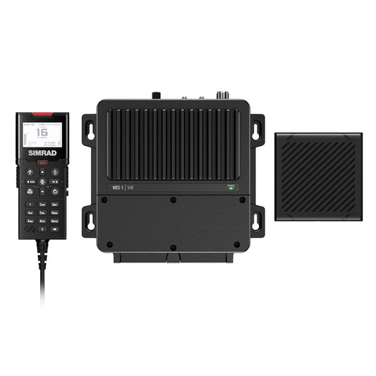 Simrad RS100 VHF Black Box Radio wHandset  Speaker 00015643001