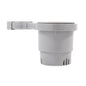 Camco ClampOn Rail Mounted Cup Holder  Large for Up to 2 Rail  Grey 53092