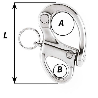 Wichard 138 Snap Shackle wFixed Eye  35mm 2470W