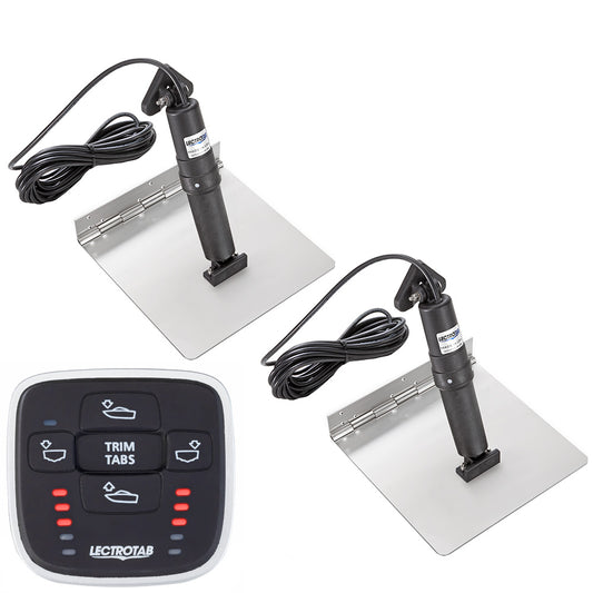 Lectrotab XKA Stainless Steel Trim Tab Kit wMLC1 Control  12 x 9 XKASML12X9