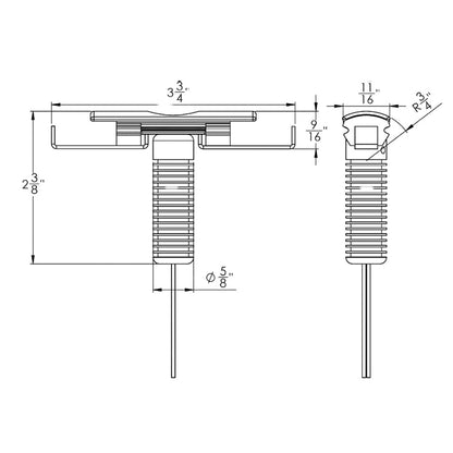 TACO Rub Rail Mounted LED Nav Light Set fSuproFlex Only F389960