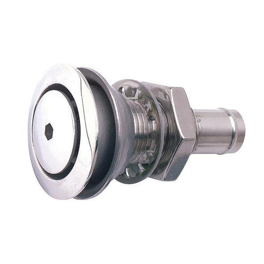 Attwood 316 Stainless Steel Alloy Flush Mount Fuel Vent  Straight Vent 660313