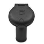 Attwood Deck Fill fCarbon Canister System  Angled Body  Scalloped Black Plastic Cap 99DFCCAB1S