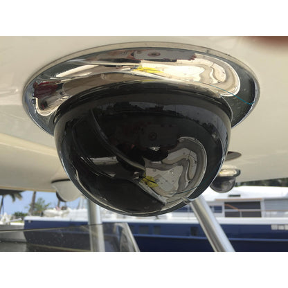 Iris Miniature Marine PTZ Dome Camera  Stainless Bezel  HiResolution Analogue Sensor  1000TVL  4 in 1 Video Format