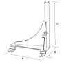 RAM Mount No-Drill™ Vehicle Base f/ '98-21 Express Van, Savana Van + More