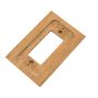 Whitecap Teak Ground Fault Outlet Cover/Receptacle Plate - 1 plate