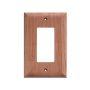 Whitecap Teak Ground Fault Outlet Cover/Receptacle Plate - 1 plate