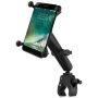 RAM Mount Tough-Claw Base w/Long Double Socket Arm & Universal X-Grip® IV f/Large Phone/Phablet Cradle