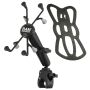 RAM Mount Tough-Claw Base w/Long Double Socket Arm & Universal X-Grip® Cradle w/1