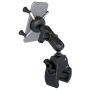 RAM Mount Small Tough-Claw™ Base w/Double Socket Arm & Universal X-Grip® Cell/iPhone Cradle