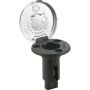 Attwood LightArmor Plug-In Base - 2 Pin - Stainless Steel - Round