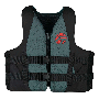 Full Throttle Adult Rapid-Dry Life Jacket - L/XL - Grey/Black