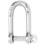 Wichard Self-Locking Long D Shackle - Diameter 6mm - 1/4