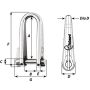 Wichard Key Pin Shackle - Diameter 5mm - 3/16