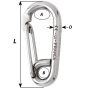 Wichard Symmetric Carbin Hook - 120mm Length - 15/32