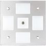 Sea-Dog Square LED Mirror Light w/On/Off Dimmer - White & Blue