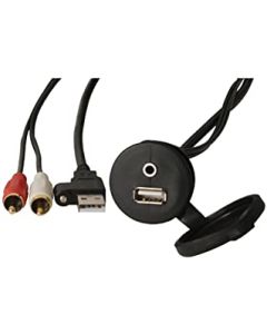 FUSION MS-CBUUSB3.5 Panel Mount USB & 3.5mm Headphone Jack