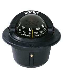 Ritchie F-50 Explorer Compass - Flush Mount - Black