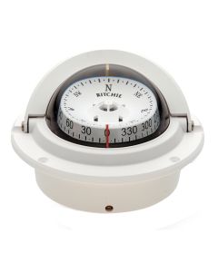 Ritchie F-83W Voyager Compass - Flush Mount - White