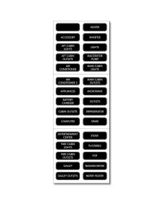Blue Sea 8031 AC Panel Basic 30 Label Set