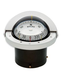 Ritchie FNW-203 Navigator Compass - Flush Mount - White