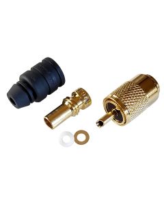 Shakespeare PL-259-58-G Gold Solder-Type Connector w/UG175 Adapter & DooDad Cable Strain Relief f/RG-58x