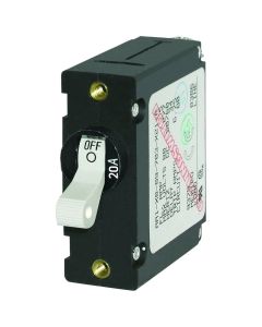 Blue Sea 7214 AC/DC Single Pole Magnetic World Circuit Breaker - 20AMP