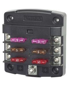 Blue Sea 5033 ST Blade Fuse Block w/out Cover - 6 Circuit w/out Negative Bus