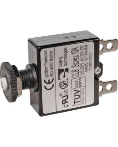 Blue Sea 7050 3A Push Button Thermal with Quick Connect Terminals