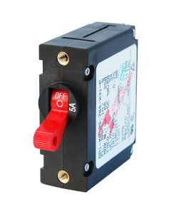 Blue Sea 7201 AC/DC Single Pole Magnetic World Circuit Breaker  -  5 AMP
