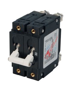Blue Sea 7256 C-Series Double Pole Circuit Breaker - 80A