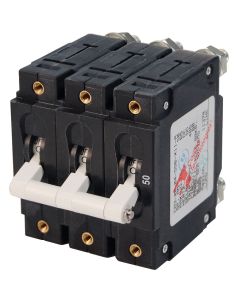 Blue Sea 7287 C-Series Triple Pole Circuit Breaker - 50A