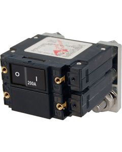 Blue Sea 7476 C - Series Flat Circuit Breaker, Single and Double Pole  -  200 Amp
