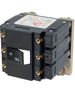 Blue Sea 7477 C - Series Flat Circuit Breaker, Single and Double Pole  -  250 Amp