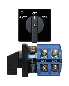 Blue Sea 9011 Switch, AV 120VAC 65A OFF +2 Positions