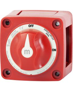 Blue Sea 6006 m-Series (Mini) Battery Switch Single Circuit ON/OFF Red