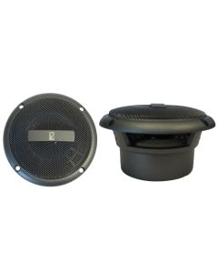 Poly-Planar 3" Round Flush-Mount Compnent Speakers - (Pair) Gray