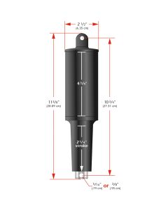 Lenco 101XD Extreme Duty Actuator - 12V - 2 1/4" Stroke - 3/8" Hardware