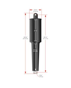 Lenco 102XD Extreme Duty Actuator - 12V - 4-1/4" Stroke