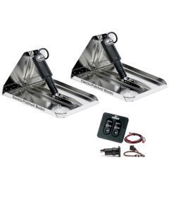 Lenco 16" x 12" Heavy Duty Performance Trim Tab Kit w/Standard Tactile Switch Kit 12V