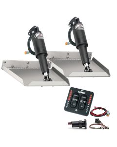 Lenco 12" x 12" Edgemount Trim Tab Kit w/LED Indicator Switch Kit 12V