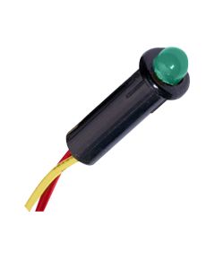 Paneltronics LED Indicator Light - Green - 240 VAC - 1/4"