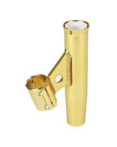 Lee's Clamp-On Rod Holder - Gold Aluminum - Vertical Mount - Fits 1.900" O.D. Pipe