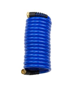 HoseCoil 15' Blue Self Coiling Hose w/Flex Relief